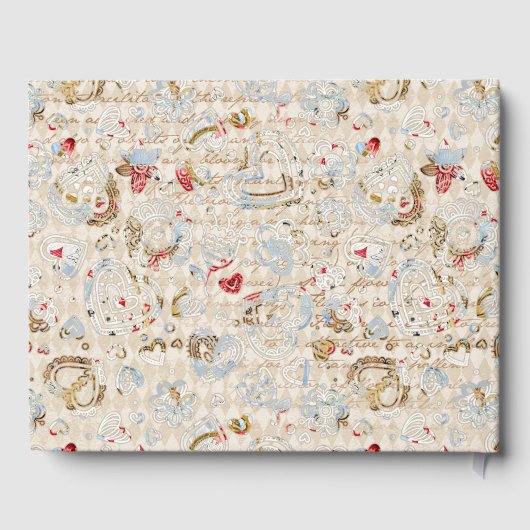 Alice im Wunderland Birthday Party Gästebuch (Rückseite)