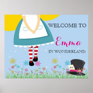 Alice im Wunderland Birthday Poster
