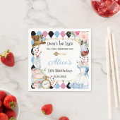 Alice im Wunderland Birthday Tea Party Serviette (Beispiel)