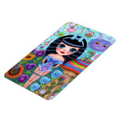 Alice im Wunderland Black Hair Cheshire Katzenkatz Magnet (Linke Seite)