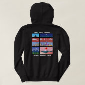 ALICE IM WUNDERLAND Black Hoodie von ORION (Design Rückseite)