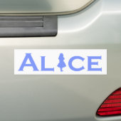 Alice im Wunderland-Blau Autoaufkleber (Auf Auto)
