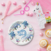 Alice im Wunderland-blaue Pappteller (Party)