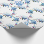 Alice im Wunderland-blaues Geschenkpapier (Ecke)