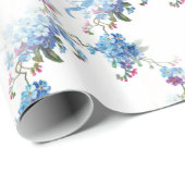 Alice im Wunderland-blaues Geschenkpapier (Rolleneckpunkt)