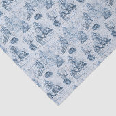 Alice im Wunderland Blaues Vintages Büropapier Seidenpapier (Ausschnitt)