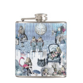Alice im Wunderland Blue Ice Design Flachmann (Vorderseite)