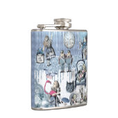 Alice im Wunderland Blue Ice Design Flachmann (Rechts)