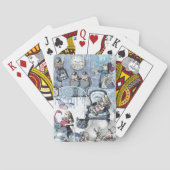 Alice im Wunderland Blue Ice Modern Spielkarten (Rückseite)