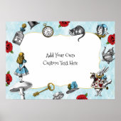Alice im Wunderland Blue Poster (Vorne)
