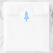 Alice im Wunderland Blue Runder Aufkleber (Tasche)