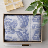 Alice im Wunderland Blue Toile Quotes Seidenpapier (Geschenk)