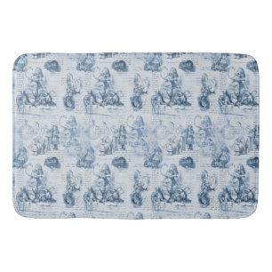 Alice im Wunderland Blue Vintag Book Bathmat Badematte