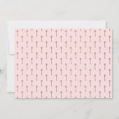 Alice im Wunderland Blumendress Brautparty Einladung (Rückseite)