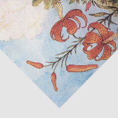 Alice im Wunderland Blumengarten Dekoupage Seidenpapier (Ausschnitt)