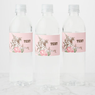 Alice im Wunderland, Blumenwasser Flasche Wasserflaschenetikett