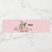 Alice im Wunderland, Blumenwasser Flasche Wasserflaschenetikett (Einzelnes Label)