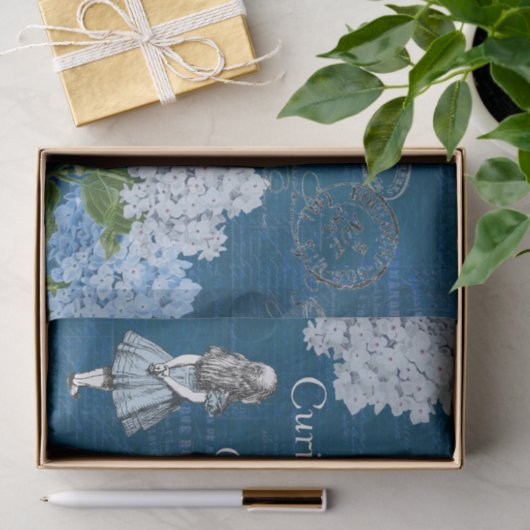 Alice im Wunderland Blumenzellenpapier Seidenpapier (Geschenk)