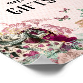 Alice im Wunderland Blush & Minze Karten & Geschen Poster (Ecke)