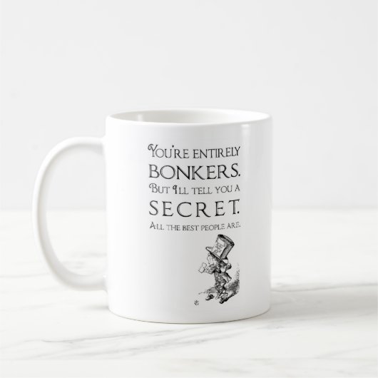 Alice im Wunderland Bonkers Tasse (Links)