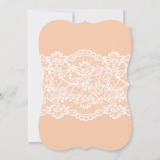 Alice im Wunderland Braun Dusche Einladung Rosa (Rückseite)