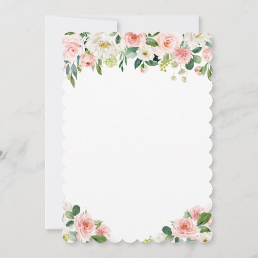 Alice im Wunderland Brautdusche Einladung (Rückseite)