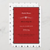 Alice im Wunderland Brautdusche Einladung (Vorne/Hinten)