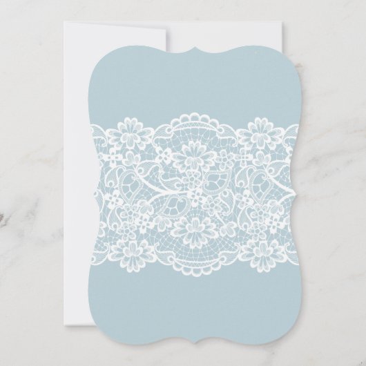 Alice im Wunderland Brautdusche Einladung blau (Rückseite)