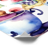 Alice im Wunderland Brautparty Begrüßungszeichen Poster (Ecke)