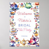 Alice im Wunderland Brautparty Begrüßungszeichen Poster (Vorne)