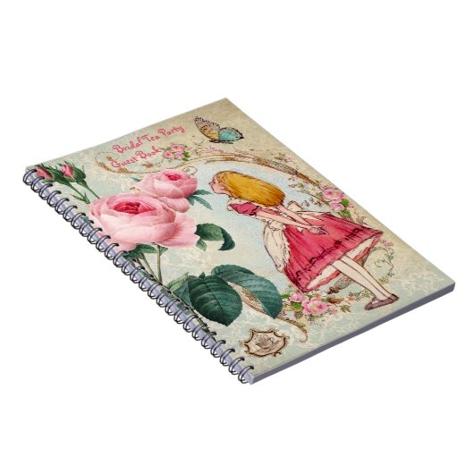 Alice im Wunderland-Brautparty-Gast-Buch Notizblock (Rechte Seite)