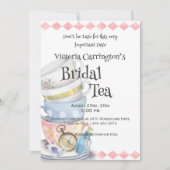 Alice im Wunderland Brautparty Tee Einladung (Vorderseite)