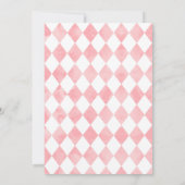 Alice im Wunderland Brautparty Tee Einladung (Rückseite)