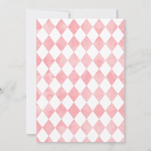 Alice im Wunderland Brautparty Tee Einladung (Rückseite)