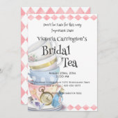 Alice im Wunderland Brautparty Tee Einladung (Vorne/Hinten)