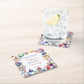 Alice im Wunderland Brautparty Tee Gastgeschenke Rechteckiger Pappuntersetzer (Vor Ort)