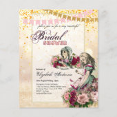 Alice im Wunderland Brautparty Tee Party Einladung (Vorderseite)