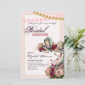 Alice im Wunderland Brautparty Tee Party Einladung (Stehend Vorderseite)