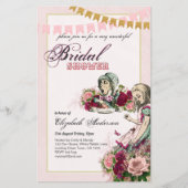 Alice im Wunderland Brautparty Tee Party Einladung (Vorderseite)