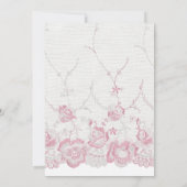 Alice im Wunderland Brautparty Tee Party Einladung (Rückseite)