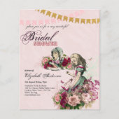 Alice im Wunderland Brautparty Tee Party Einladung (Vorderseite)