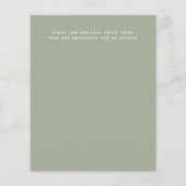 Alice im Wunderland Brautparty Tee Party Einladung (Rückseite)