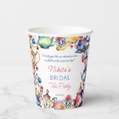 Alice im Wunderland Brautparty Tee Party Pappbecher (Rückseite)