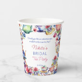 Alice im Wunderland Brautparty Tee Party Pappbecher (Vorderseite)