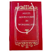 Alice im Wunderland-Buch Mittlere Geschenktüte (Vorderseite)