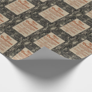 Alice im Wunderland Buchcover  Geschenkpapier