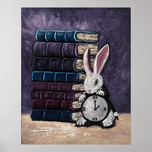Alice im Wunderland Bücher Farben Kunst und Kunst Poster (Vorne)
