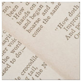 Alice im Wunderland Buchseite Stoff (Muster)