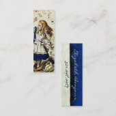 Alice im Wunderland ~ Business & Calling Card Telefonnummerkarte (Vorne/Hinten)