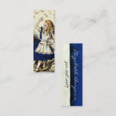 Alice im Wunderland ~ Business & Calling Card Telefonnummerkarte (Vorne/Hinten)
